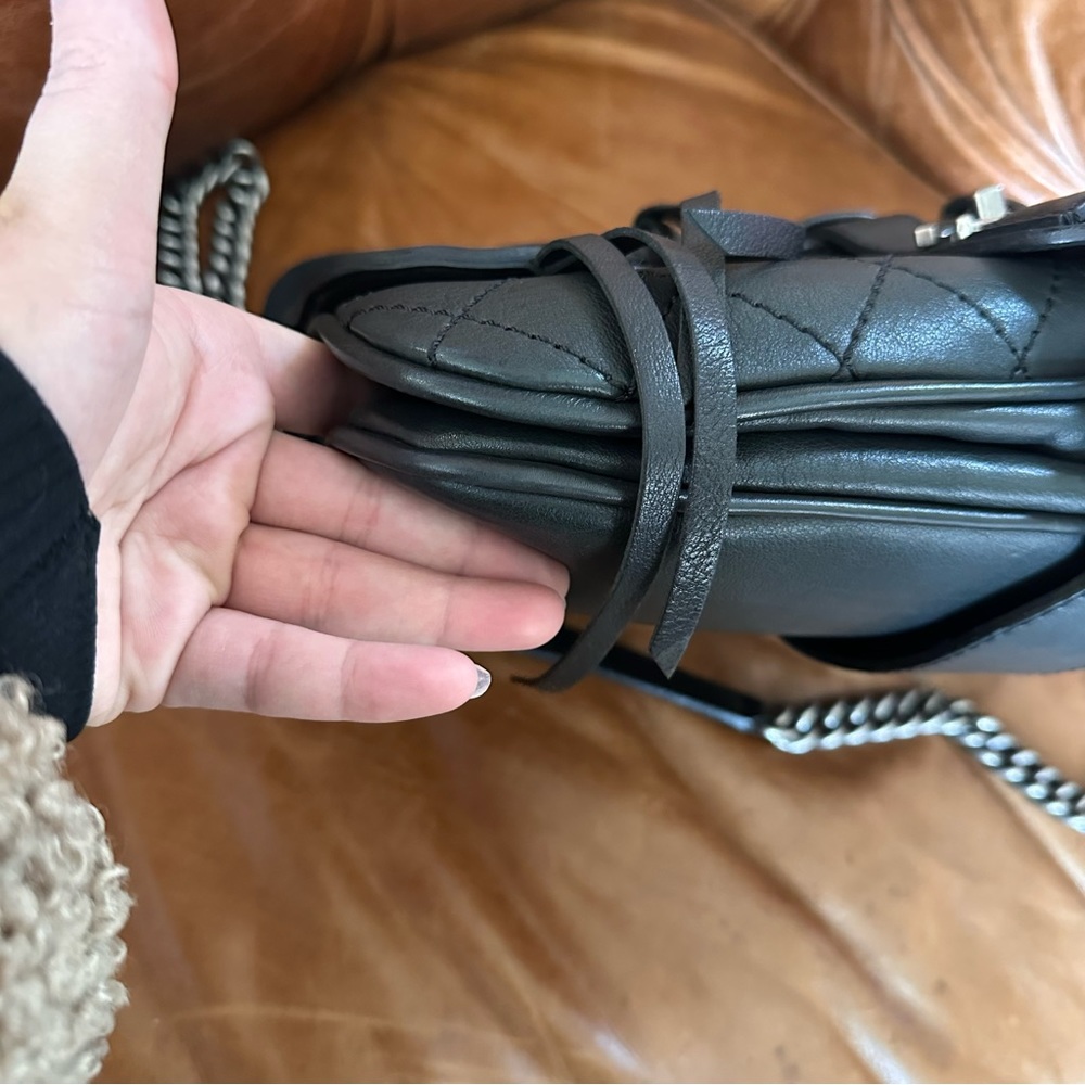 Chanel 2014 Black Quilted Calfskin Leather Paris-Dallas Ride Western Saddle Bag - Picture 8 of 15